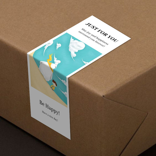 gytz934梦想幻想高级感森系唯美小清晰插画通用不干胶贴纸封口贴