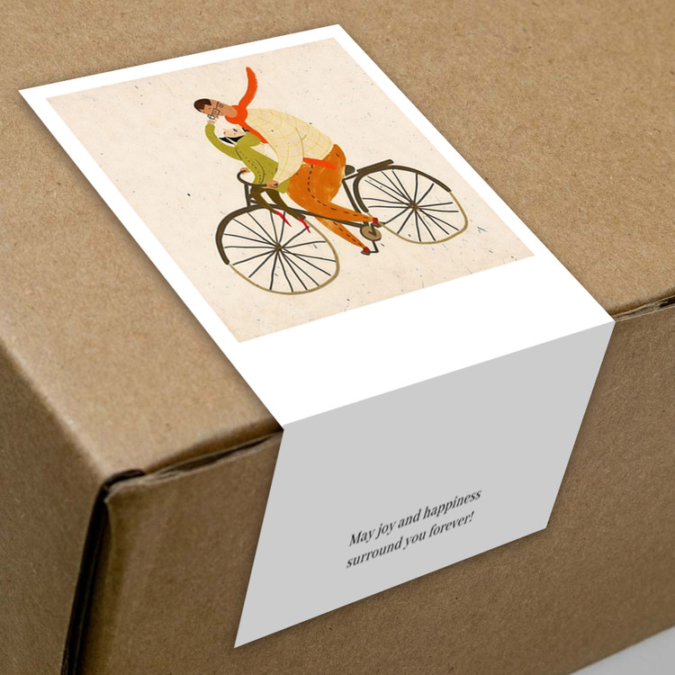 gytz5802父亲节通用迷你超大不干胶贴纸定制封口贴空白可手写