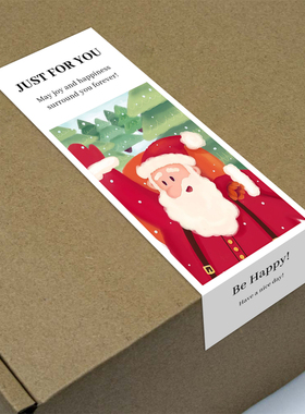 gytz3934跨境圣诞节通用迷你超大不干胶贴纸定制封口贴空白可手写