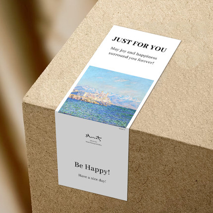 gytz6953高级感森系唯美插画ins极简约通用超大不干胶贴纸封口贴