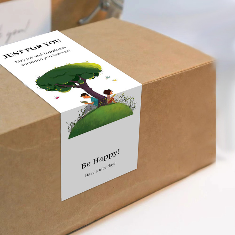 gytz5765父亲节通用迷你超大不干胶贴纸定制封口贴空白可手写