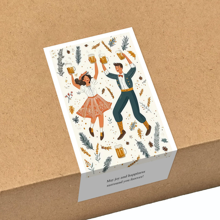 gytz805快乐微笑高级感森系唯美小清晰插画通用不干胶贴纸封口贴