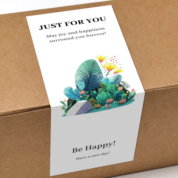 gytz1644生活治愈正能量高级感森系唯美小清晰不干胶贴纸封口贴