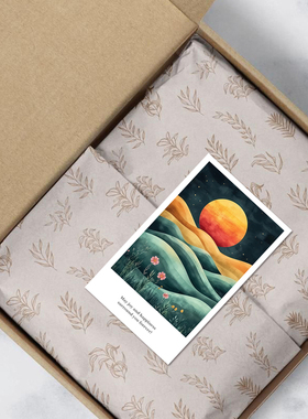 gytz7693旭日东升夕阳晚霞山水鎏金大海金色太阳不干胶贴纸封口贴