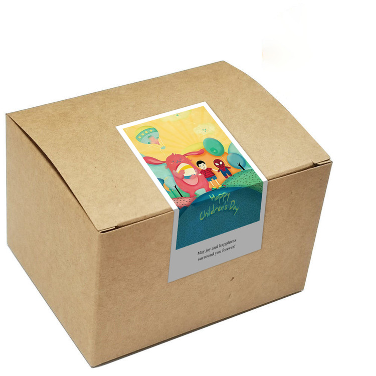 gytz491快乐微笑高级感森系唯美小清晰插画通用不干胶贴纸封口贴