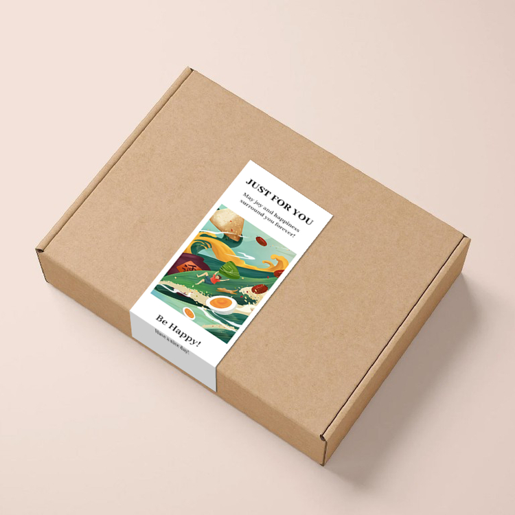 gytz6100端午节通用迷你超大不干胶贴纸定制封口贴空白可手写包装