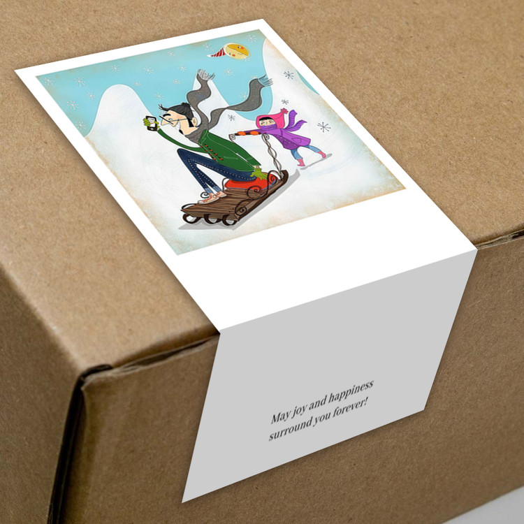 gytz5798父亲节通用迷你超大不干胶贴纸定制封口贴空白可手写