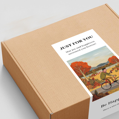 gytz5781父亲节通用迷你超大不干胶贴纸定制封口贴空白可手写包装