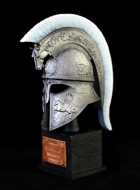 龙飞兔舞135MM家居装饰办公树脂摆件 斯巴达骏马头盔 LTCP-240