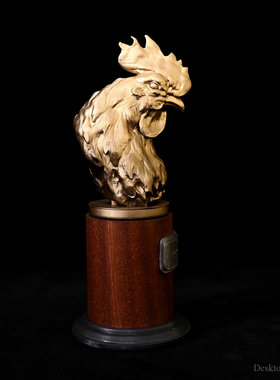 龙飞兔舞 170MM 桌面装饰品树脂摆件  金鸡头像  LTCP-404/