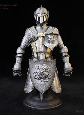 龙飞兔舞190MM家居装饰树脂摆件 欧洲中世纪骑士铠甲3 LTCP-302
