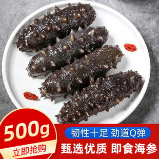 辽宁大连开袋即食海参500g刺参辽参高压冷冻鲜食海参生鲜 6-8头