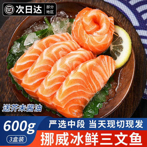 法罗挪威冰鲜三文鱼现身中段鱼腩