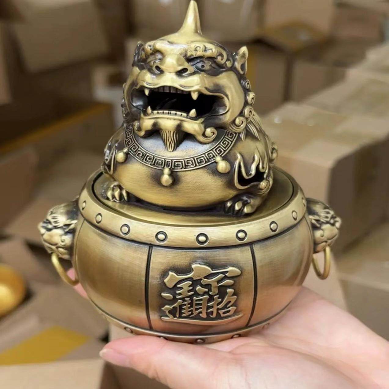日进斗金铜貔貅熏香炉工艺品家居饰品桌面摆件,家居饰品,装饰摆件,淘宝优惠券,粉丝福利购,淘宝优惠卷