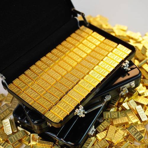 仿真铝合金手提行李箱装饰摆件
