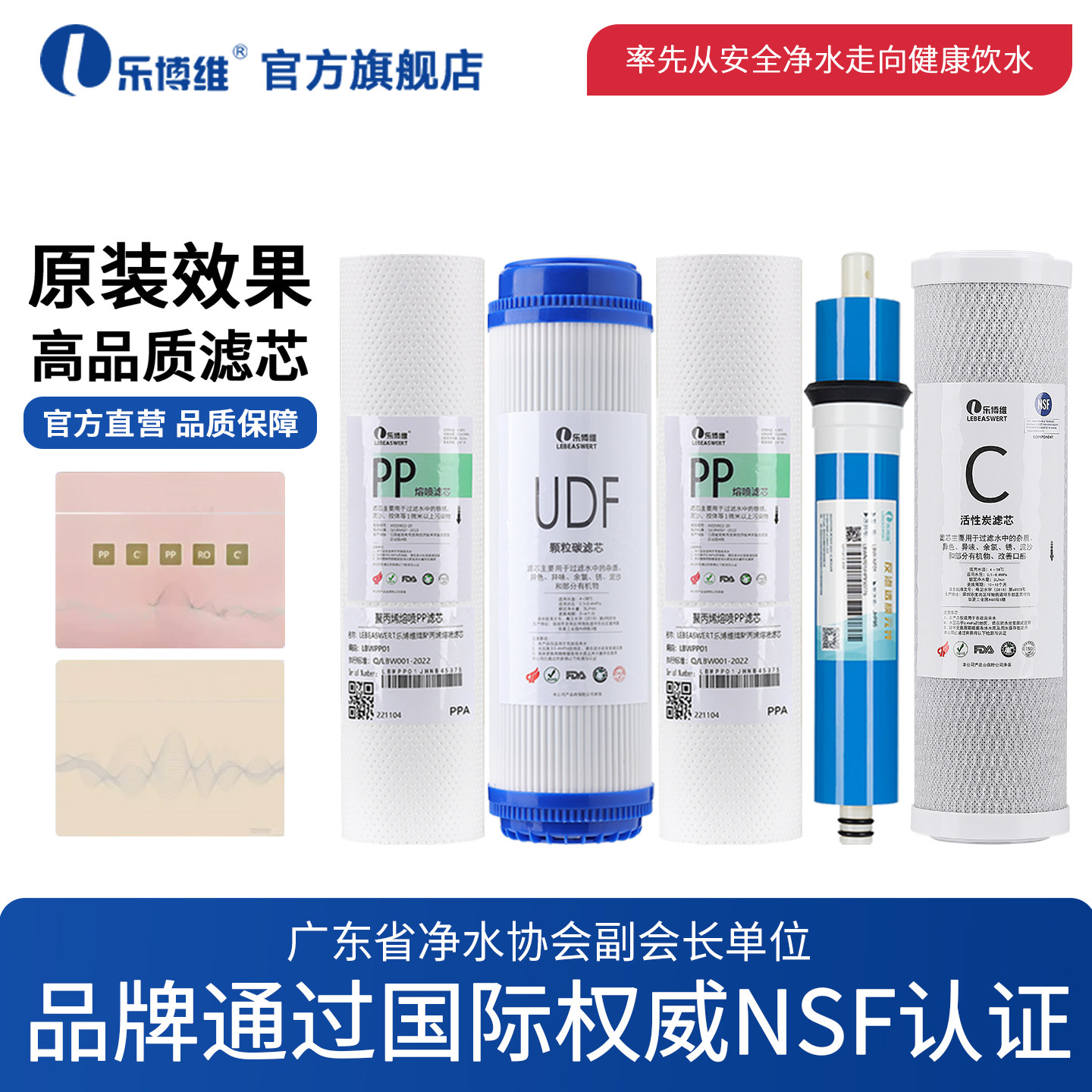 乐博维滤芯适配于创维净水器滤芯CR75P-M5/CR75P-M7活性炭RO膜机