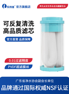10寸大胖大白瓶PVDF-UF超滤膜滤芯前置净水器过滤滤芯可拆卸清洗