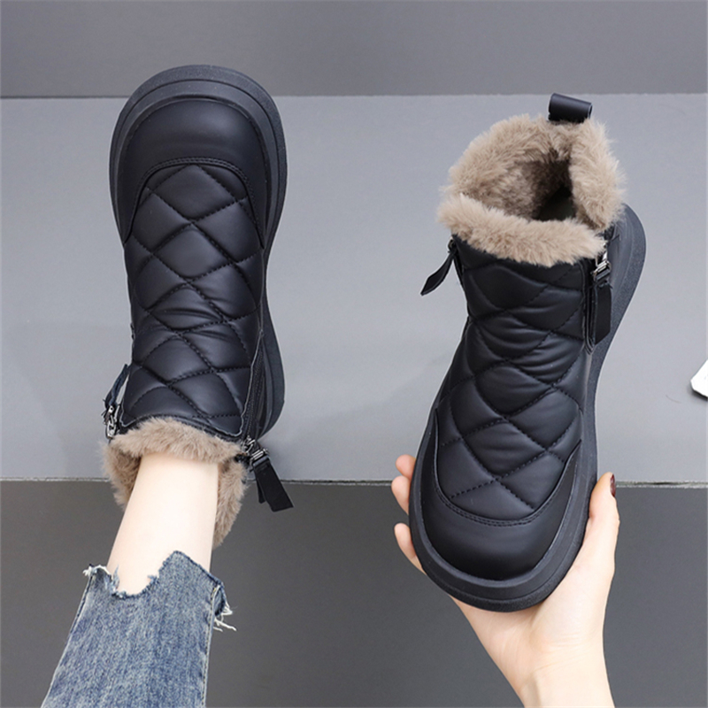 2023新款冬季加绒加厚女鞋