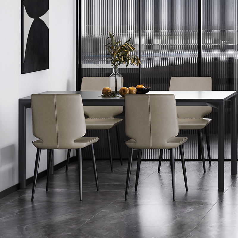 Liwur意式极简风皮餐椅