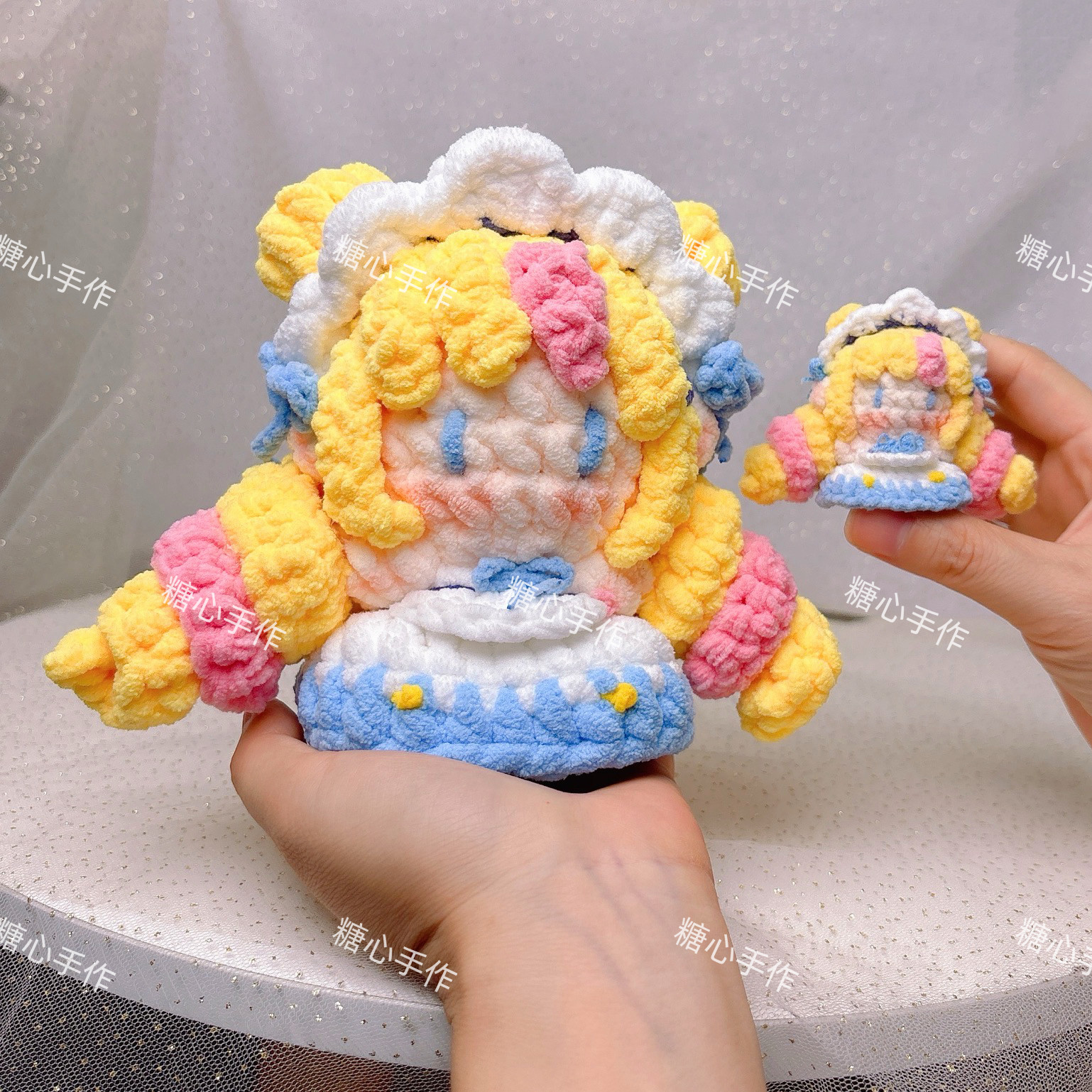 英雄联盟LOL 咖啡甜心格温软糖钩织手办摆件金铲铲情侣钥匙扣挂件