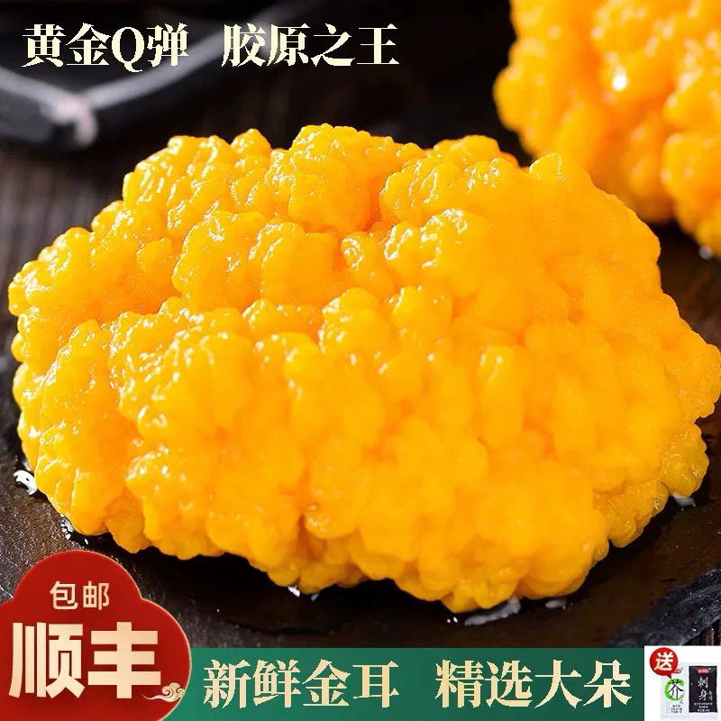 新鲜金耳菌云南精选大朵素食首选