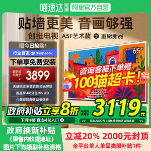 政府补贴20% 创维65A5F艺术款65英  Mini LED无缝贴墙壁画电视118