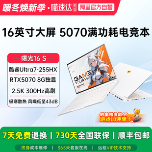2.5K 255HX 300Hz设计AI编程办公电竞游戏本大学生笔记本电脑 RTX5070独显酷睿Ultra7 曙光16S