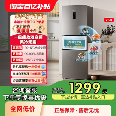 热卖5万+海信251一级节能冰箱