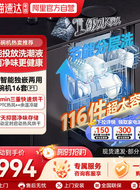 【国家补贴】小米米家智能独嵌两用洗碗机16套P1厨房家用除菌04