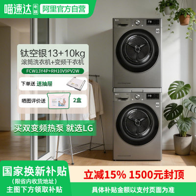 LG洗烘套装13+10kg银色套装