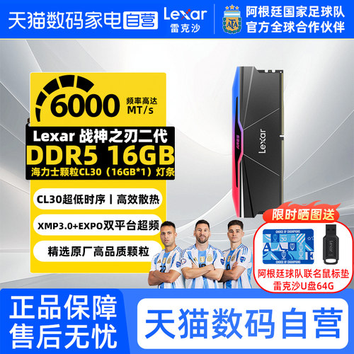雷克沙内存条16G灯条