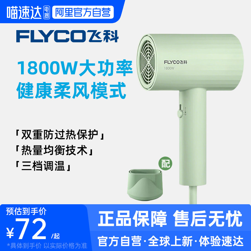 飞科吹风机家用护发大风力大功率官方旗舰正品电吹风筒FH6296-223