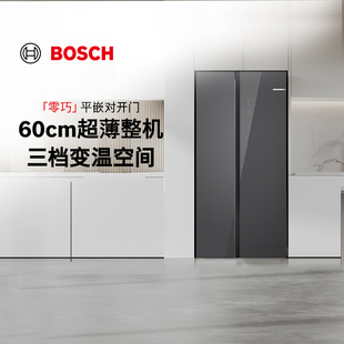 冰箱家用一级零巧新品 博世512L超薄嵌入式 双开门EA59 以旧换新