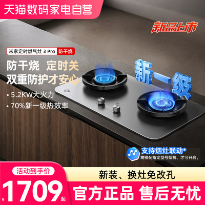 小米米家定时燃气灶3Pro防干烧天然气家用一级能效5200W大火力03
