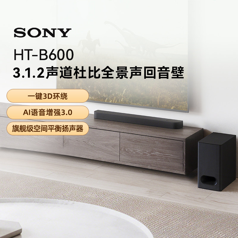 索尼（SONY）HT-B600 无线蓝牙音箱 3.1.2声道杜比全景声音响 133