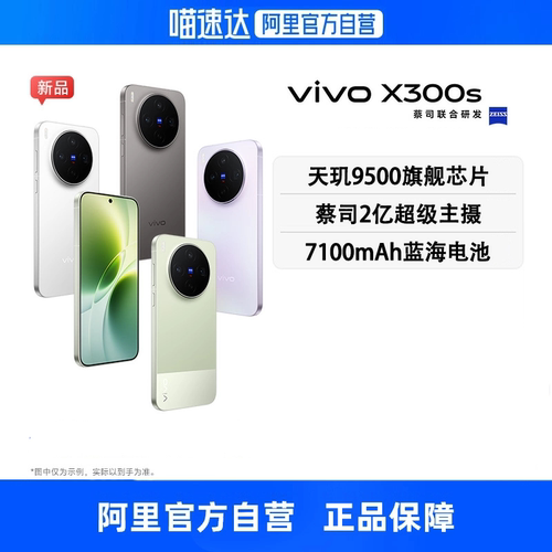 【政府补贴15% 自营】vivo X300s 全网通5G新品手机天玑9500芯片蔡司2亿超级主摄蔡司APO超级长焦拍照手机