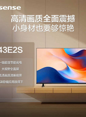 海信电视43E2S 43寸高清客厅电视机液晶电视一级能效国补电视