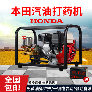 原装本田汽油打药机电启动直连喷雾器微型农用喷农药园林养护高压