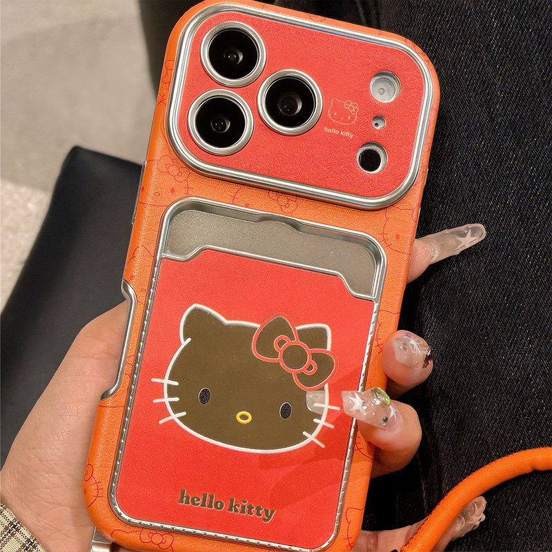 橙色kt猫卡包适用华为mate70手机壳mete70pro+卡通meta60凯蒂猫60por带十huawei挂件挂绳插卡卡套仿皮皮纹女p,3C数码配件,手机保护套/壳,淘宝优惠券,粉丝福利购,淘宝优惠卷