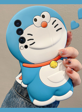 适用vivoiqooneo10pro+手机壳iqooneo9卡通8立体7se蓝色5s哆啦A梦3可爱6叮当猫855趣味8se动漫十vivo硅胶软壳