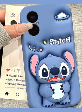 适用华为畅享80手机壳60pro立体50蓝色70z畅想z史迪仔10支架20plus带挂件9s挂绳10e卡通麦芒8可爱9趣味硅胶软