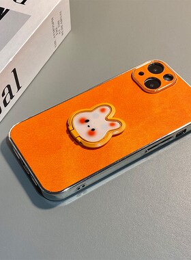卡通兔子支架适用oppoa6手机壳a5pro简约a3por橙色a2牛仔纹a97带a96挂绳a93s可爱a72a32立体a58x女a57套0pp0