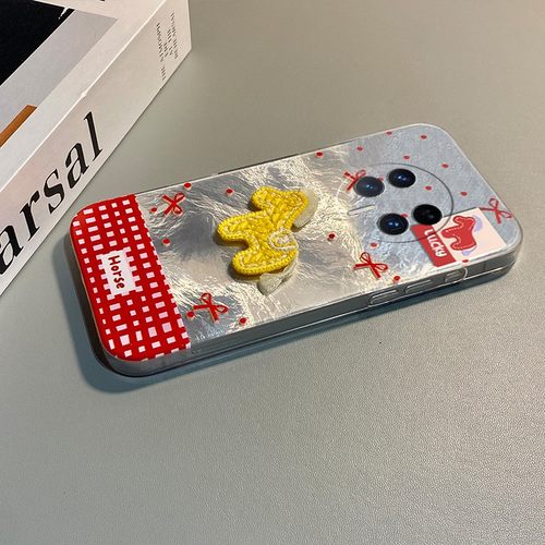 手机壳硅胶2026马年刺绣小马挂件