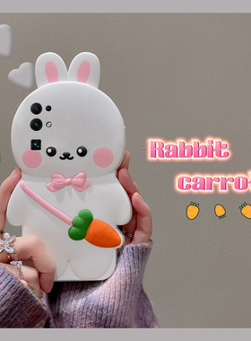 适用华为荣耀v30pro手机壳麦芒40可爱30pro+立体x30i白色x20se兔子20s蝴蝶结10i卡通v10超萌9x少女心十硅胶软