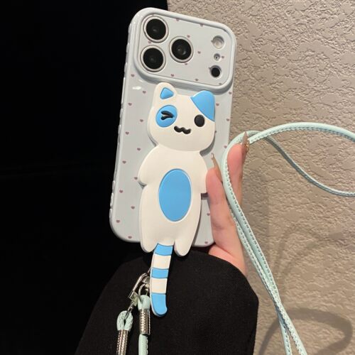 折叠猫咪支架适用oppofindx9ultra手机壳findx8s+卡通x7拼色x9s带x8pro斜挎k12plus挂绳k13x真我q5i十大视窗p