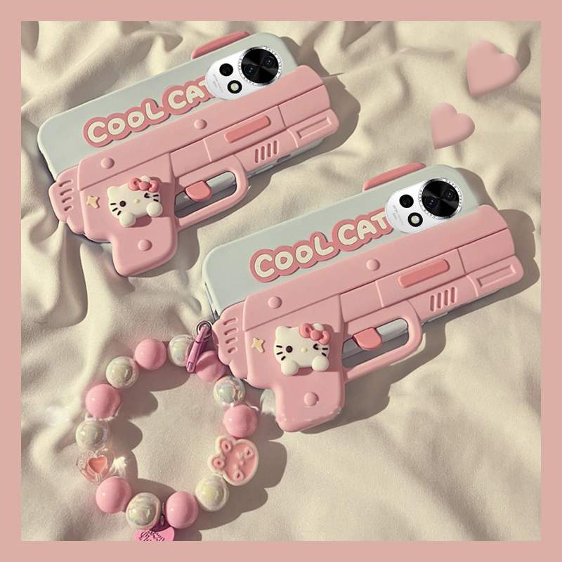 手机壳硅胶个性创意手枪卡通KT猫凯蒂猫
