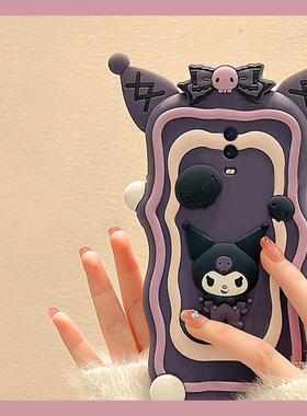 适用oppok1手机壳r15x卡通r17pro立体r15库洛米r11s可爱r11趣味r9s紫色r9plus个性k1创意oppo硅胶por软壳女生