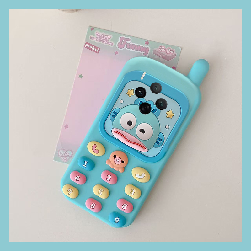 手机壳硅胶搞怪香肠嘴小丑鱼大哥大电话机