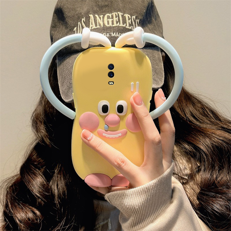 手机壳硅胶搞怪丑萌比心小怪兽