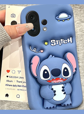 适用vivos30pro手机壳s20立体s19蓝色s18e史迪仔s17支架s16带挂件s15挂绳s12卡通s10可爱s9趣味s7硅胶vivo软p